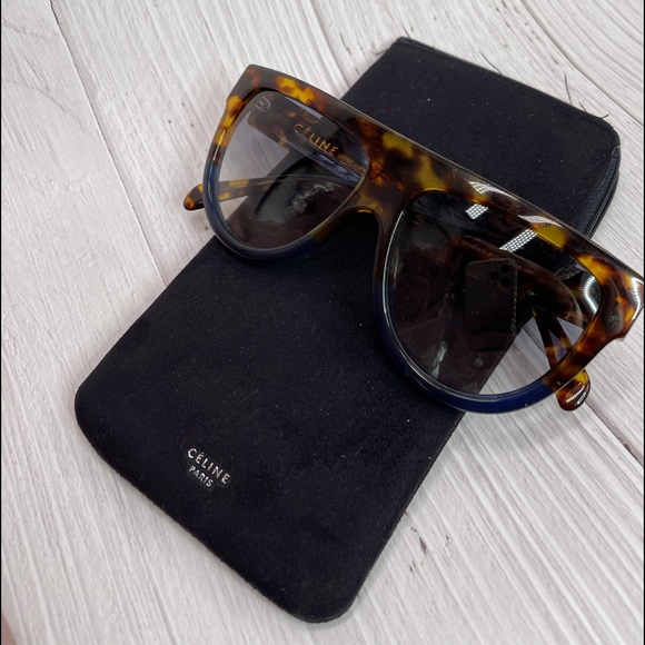 CELINE SHADOW 41026/S BLUE SUNGLASSES 58-16 AUTHEN main image 6